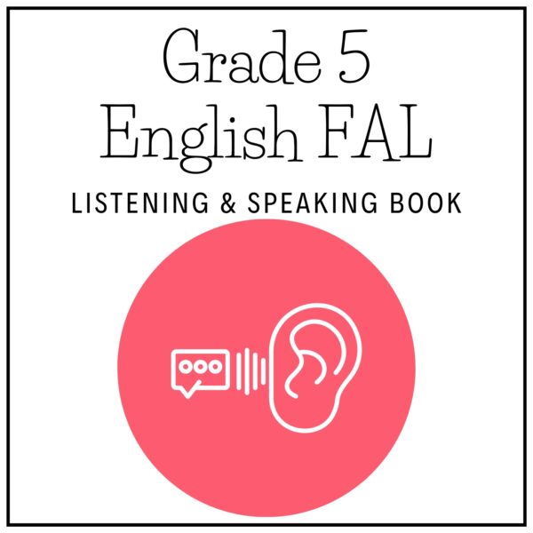 Grade 5 English FAL Term 2 2026 Listening & Speaking Book