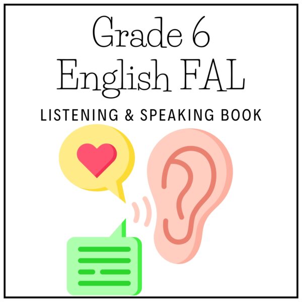Grade 6 English FAL Term 2 2026 Listening & Speaking Book