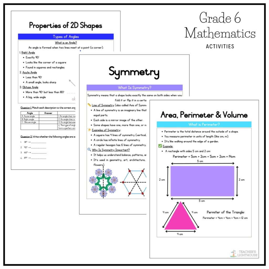 Grade 6 Mathematics Term 3 2026 Teacher Planning & Activities ...