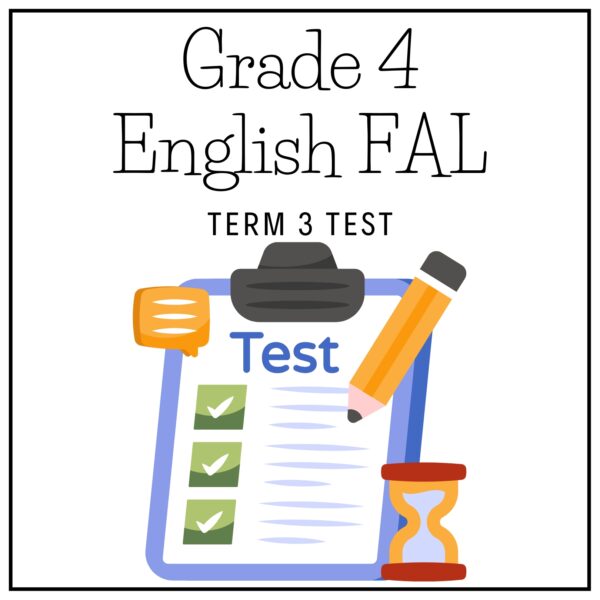 Grade 4 English FAL Term 3 2026 Test