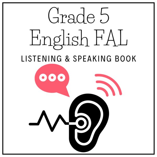 Grade 5 English FAL Term 1 2026 Listening & Speaking Book