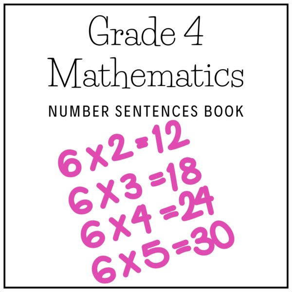 Grade 4 Mathematics Term 1 2026 Number Sentences Book