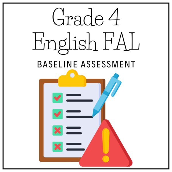 Grade 4 English FAL Term 1 2026 Baseline Assessment