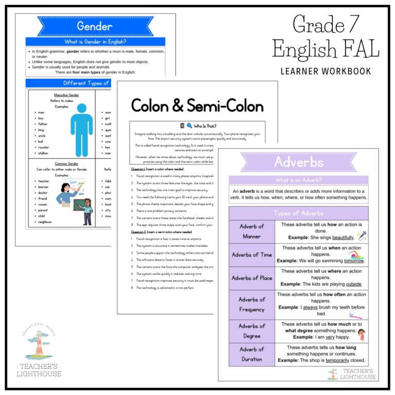 Grade 7 English FAL Term 2 2025 Learner Workbook – teacherslighthouse