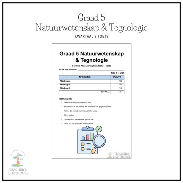 Grade 5 Natural Science & Technology Term 2 2026 Test – teacherslighthouse