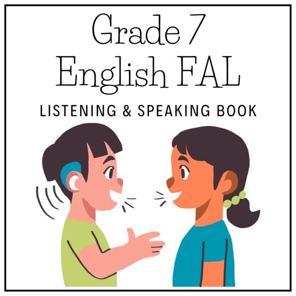 Grade 7 English FAL Term 3 2026 Listening & Speaking Book